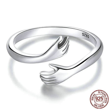 925 Sterling Silver Hug Ring